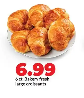 Hy-Vee 6 ct. Bakery fresh large croissants offer