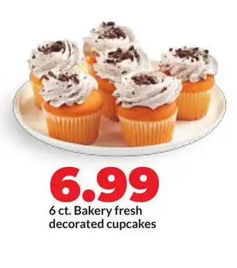 Hy-Vee 6 ct. Bakery fresh decorated cupcakes offer