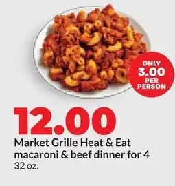 Hy-Vee Market Grille Heat & Eat macaroni & beef dinner for 4 offer