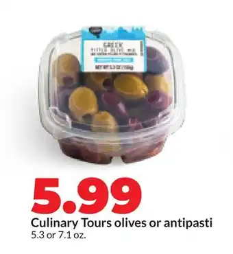 Hy-Vee Culinary Tours olives or antipasti offer