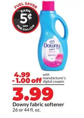 Hy-Vee Downy fabric softener offer