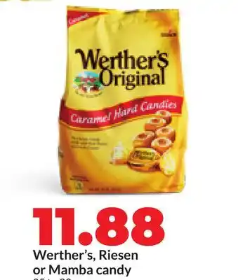 Hy-Vee Werther's, Riesen or Mamba candy offer