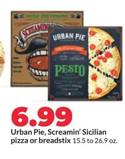 Hy-Vee Urban Pie, Screamin' Sicilian pizza or breadstix offer