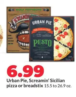 Hy-Vee Urban Pie, Screamin' Sicilian pizza or breadstix offer