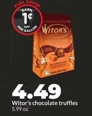 Hy-Vee Witor's chocolate truffles offer