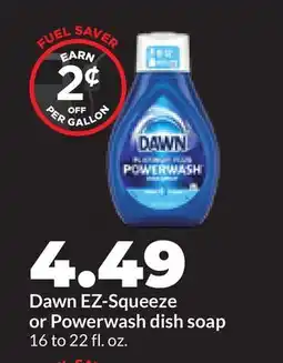 Hy-Vee Dawn EZ-Squeeze or Powerwash dish soap offer