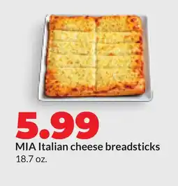 Hy-Vee MIA Italian cheese breadsticks offer