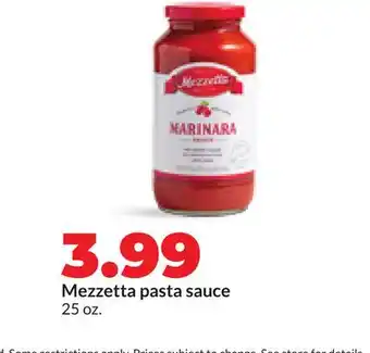 Hy-Vee Mezzetta pasta sauce offer