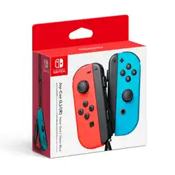 Walmart Nintendo Switch - Joy-Con (L/R) - Left Neon Red/ Right Neon Blue Controllers offer