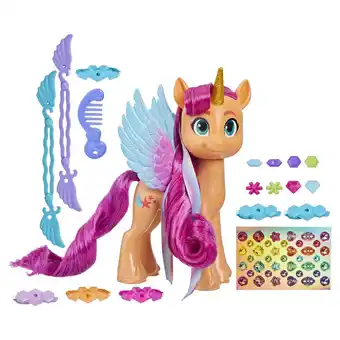 Walmart My Little Pony Toys: Make Your Mark Toy Ribbon Hairstyles Sunny Starscout, 6-Inch Pony offer