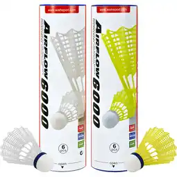 Walmart Wish Airflow 6000 Badminton Tournament Shuttlecock (6 Pack) offer