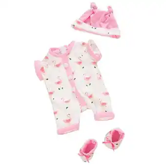 Walmart AmaMary 16-18 inch Reborn Baby Doll Clothes Pink Bird Bodysuit Set Child Birthday Christmas Gift offer