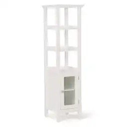 Walmart Acadian 56.1 inch H x 15.75 W Bath Storage Tower Bath Cabinet in Pure White offer