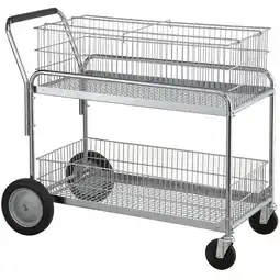 Walmart Nexel Industries SC33243 Service Cart, Chrome - 24 x 33 x 38 in offer