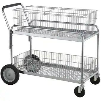 Walmart Nexel Industries SC33243 Service Cart, Chrome - 24 x 33 x 38 in offer