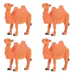 Walmart 4PCS Miniature Camel Models PVC Camel Figurine Animal Model Desktop Ornaments Kids Toy offer