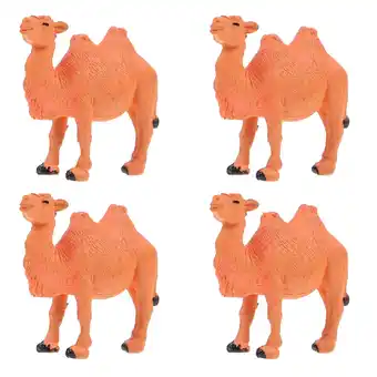 Walmart 4PCS Miniature Camel Models PVC Camel Figurine Animal Model Desktop Ornaments Kids Toy offer