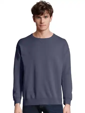 Walmart Hanes Men's ComfortWash Fleece Sweatshirt, Sizes S-3XL offer