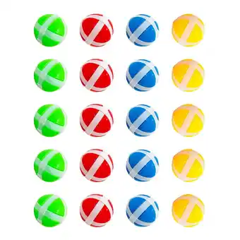 Walmart 20pcs Plastic Sticky Balls Game Balls Toy Darts Game Accessories for Fabric Board offer