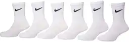 Walmart Nike Polyester Athletic Mid Calf Socks Kids 5-7, White (6 Pack) offer