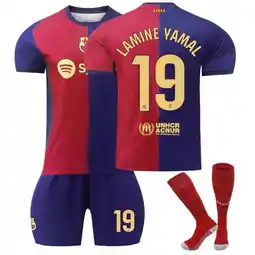 Walmart Mens/Kids 2024-2025 New Soccer Activewear #19 Lamine Yamal Soccer Jerseys Fashion Sports T-Shirt offer