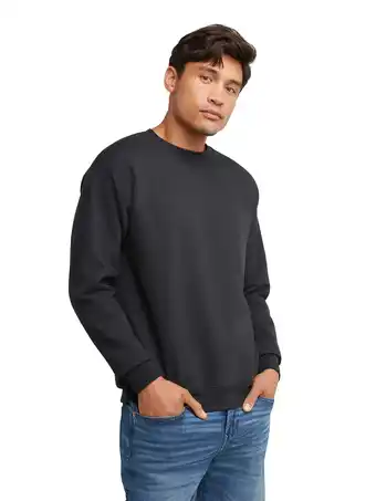 Walmart Hanes Essentials Men's EcoSmart Fleece Sweatshirt, Sizes up to 3XL offer