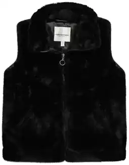 Walmart URBAN REPUBLIC Girls' Faux Fur Vest - Sherpa Fleece Sleeveless Outerwear Overcoat (Sizes: 7-16) offer