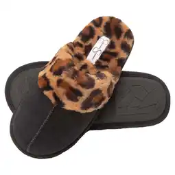 Walmart Jessica Simpson Comfy Faux Fur Womens House Slipper Scuff Memory Foam Slip On Anti-Skid Sole offer