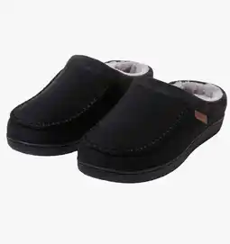 Walmart Dearfoams Men's Slipper large Features: Memory Foam Insole Indoor/Outdoor Outsole offer