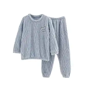 Walmart Girls Pjs Set Two Piece Fleece Pajamas kids Fall Winter Fuzzy Long Sleeve Pajamas Loungewear offer