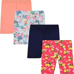 Walmart BTween Girls 4 Pack Athletic Bike Shorts, Fashion Short, Workout Clothes for Girls offer