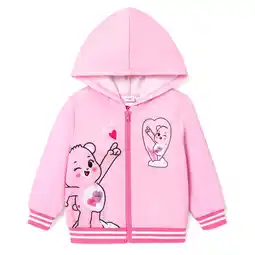 Walmart Care Bears Toddler Girls Jackets Love Heart Graphic Hooded Sweatshirts Valentines Gifts Sizes 2-6 offer