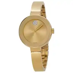 Walmart Movado Women's Bold Small Diamond Analog 34mm Watch 3600201 offer