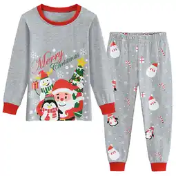 Walmart POPTEM Toddler Pajamas Long Sleeve Santa Claus Cotton Sleepwear Kids Pajamas 4T offer