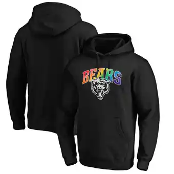 Walmart Men's Black Chicago Bears Pride Logo Pullover Hoodie offer