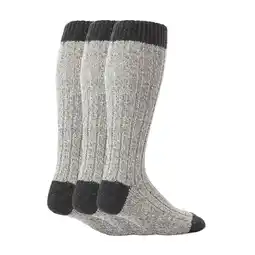 Walmart Workforce - 3 Pairs Mens Extra Long Knee High Warm Wool Boot Socks offer