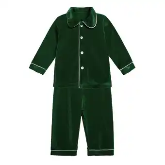 Walmart WOYY Toddler Girls Pajamas Solid Color Button Down Shirt Pants Sleepwear Loungewear offer