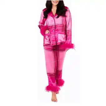 Walmart Pajamas For Women Set Flannel Hooded -Fleece Winter Soft Warm Womens Pajama Sets,Hot Pink,2XL offer