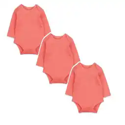 Walmart 3 Pack Bodysuit Baby Long Sleeve Bodysuits Cotton Base Onesie Pajamas Baby Girl Clothes 12-18 Months offer