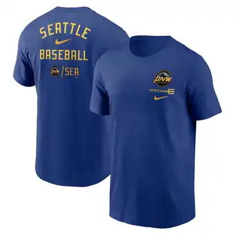 Walmart Men's Nike Royal Seattle Mariners City Connect Double T-Shirt offer