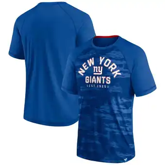 Walmart Men's Fanatics Royal New York Giants Hail Mary Raglan T-Shirt offer