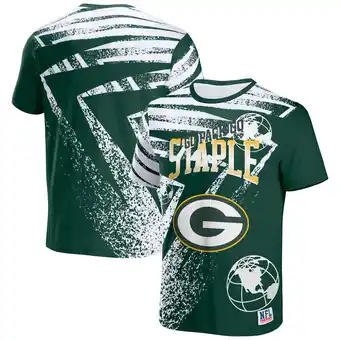 Walmart Men's NFL x Staple Hunter Green Green Bay Packers All Over Print T-Shirt offer