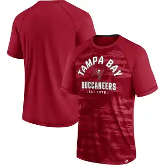 Walmart Men's Fanatics Red Tampa Bay Buccaneers Hail Mary Raglan T-Shirt offer