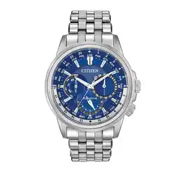 Walmart Citizen Men's Eco-Drive Calendrier World Time Watch BU2021-51L offer