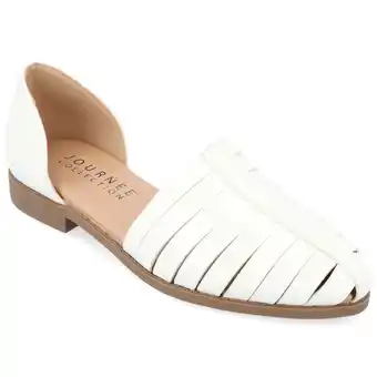 Walmart Journee Womens Anyah Ankle Cuff Slip On Almond Toe Flats offer