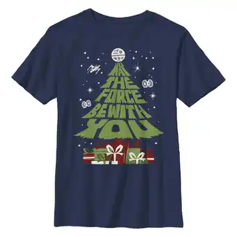 Walmart Boy's Star Wars: A New Hope May the Christmas Gifts Be With You Graphic T-Shirt offer