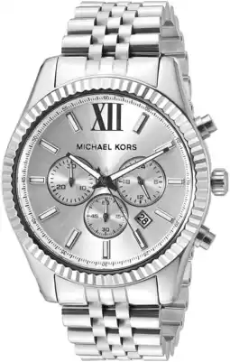 Walmart MICHAEL KORS Stainless Steel Silver Mens Lexington Watch Model MK8405 offer