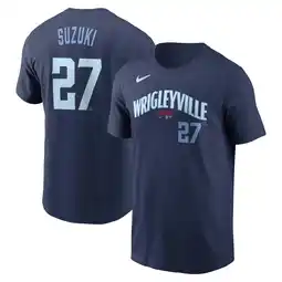 Walmart Men's Nike Seiya Suzuki Navy Chicago Cubs City Connect Name & Number T-Shirt offer