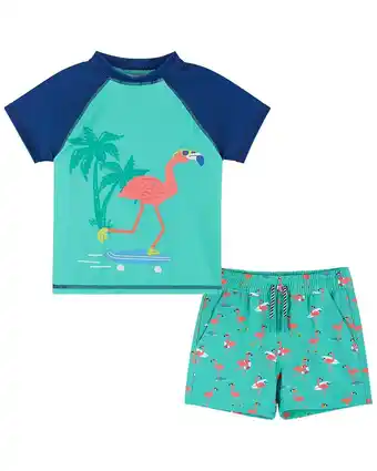 Walmart Andy & Evan boys Rashguard Set, 6/9M, Blue offer