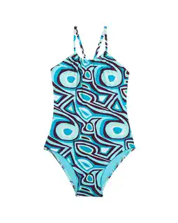 Walmart Vilebrequin girls 2001 Broken Wave One-Piece, 2ANS, Blue offer